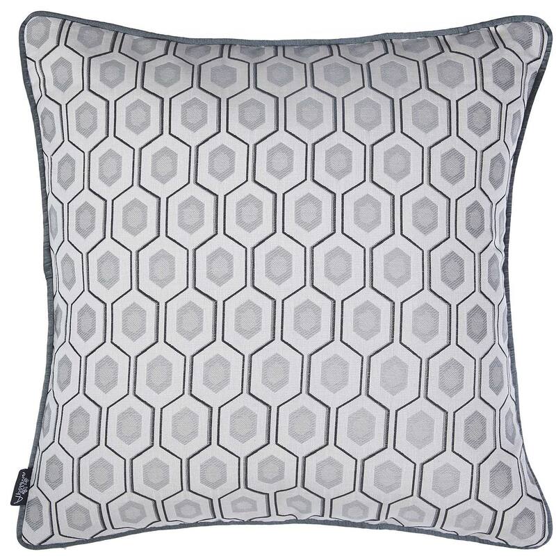 17" Gray Throw Pillow Cover