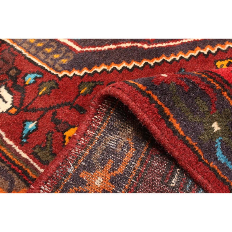 ECARPETGALLERY Hand-knotted Andelz Red Wool Rug - 4'1 x 6'1