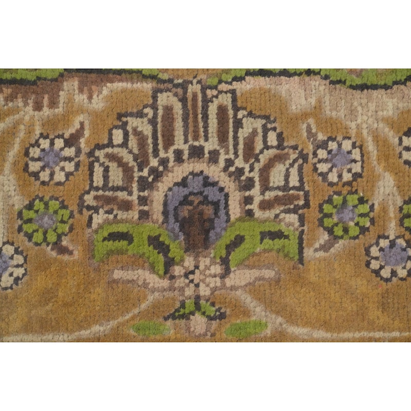 Hand Knotted Oriental 100% Wool Carpet Traditional Floral Greys & Charcoal Tabriz Area Rug - 12' 8'' X 9' 4''