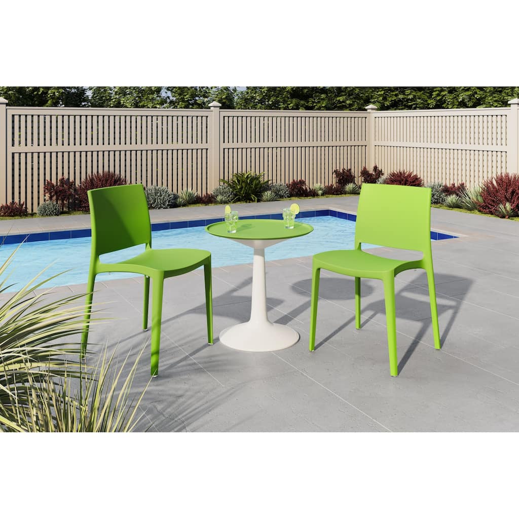 Sprout Table and Milan Chairs 3-Piece Outdoor Lounge Set