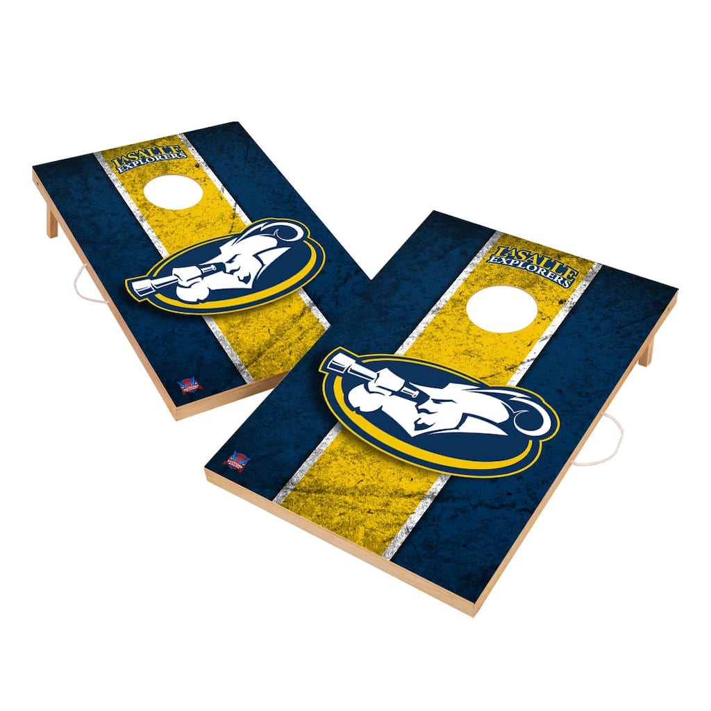 Vintage La Salle University Explorers Regulation 2x4 Cornhole Set