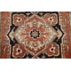 preview thumbnail 7 of 14, Geometric Indo Heriz Serapi Oriental Runner Rug Wool Hand-knotted - 2'6" x 11'6"