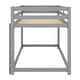 preview thumbnail 9 of 11, Stylish & Simple Twin Bunk Bed,Twin over Twin Floor Bunk Bed with Ladder