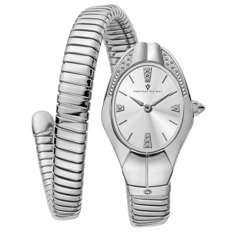 Christian Van Sant Women's Naga Silver Dial Watch - CV0881 - 6 (36)