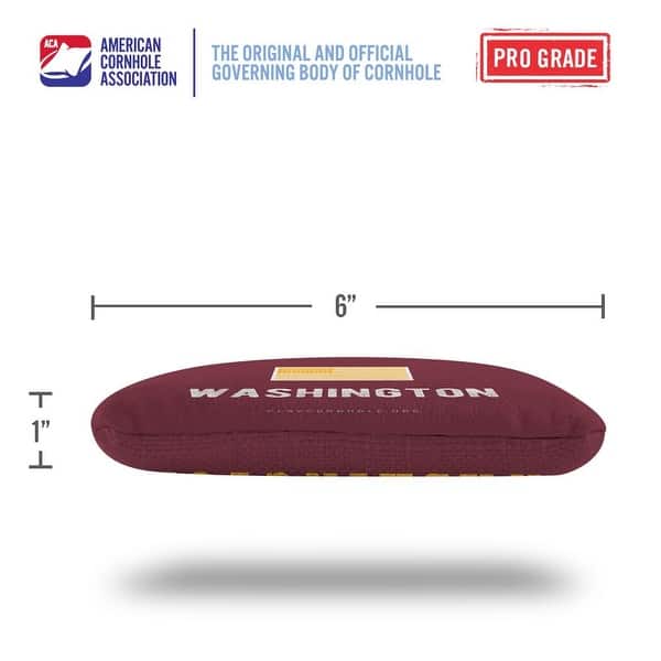 Washington Football Maroon Dual Sided Cornhole Bags