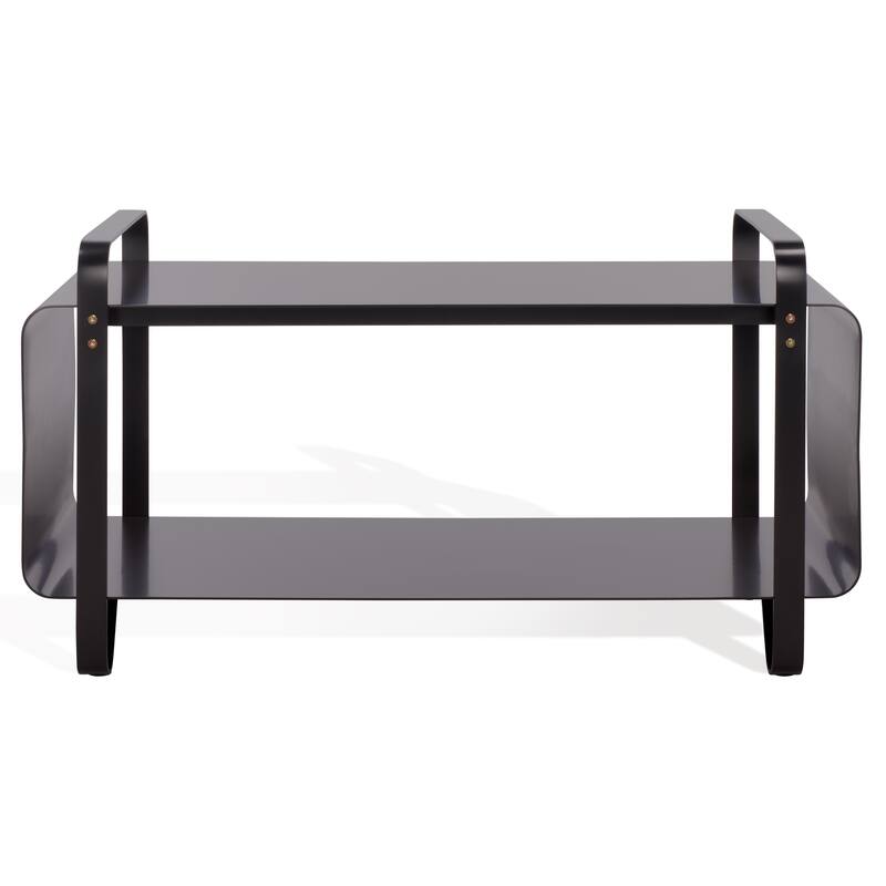 SAFAVIEH Couture Fioretti Metal Coffee Table - 37"W x 17"D x 19"H - Black