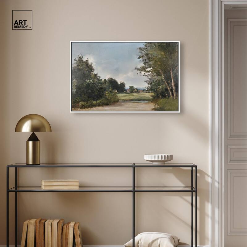 Hilltop Tower View II Canvas by Art Remedy