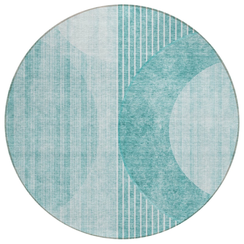 HomeRoots Geometric Transitional Rectangle Outdoor Rug