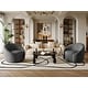 preview thumbnail 64 of 80, 34" Wide 2 Set Velvet/ Boucle Barrel Swivel Chair