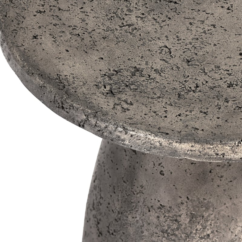 Classic Home Collins 16-inch Concrete Outdoor Accent Table