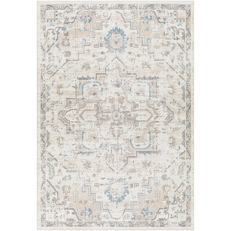Livabliss Jaconita Machine Washable Traditional Floral Area Rug