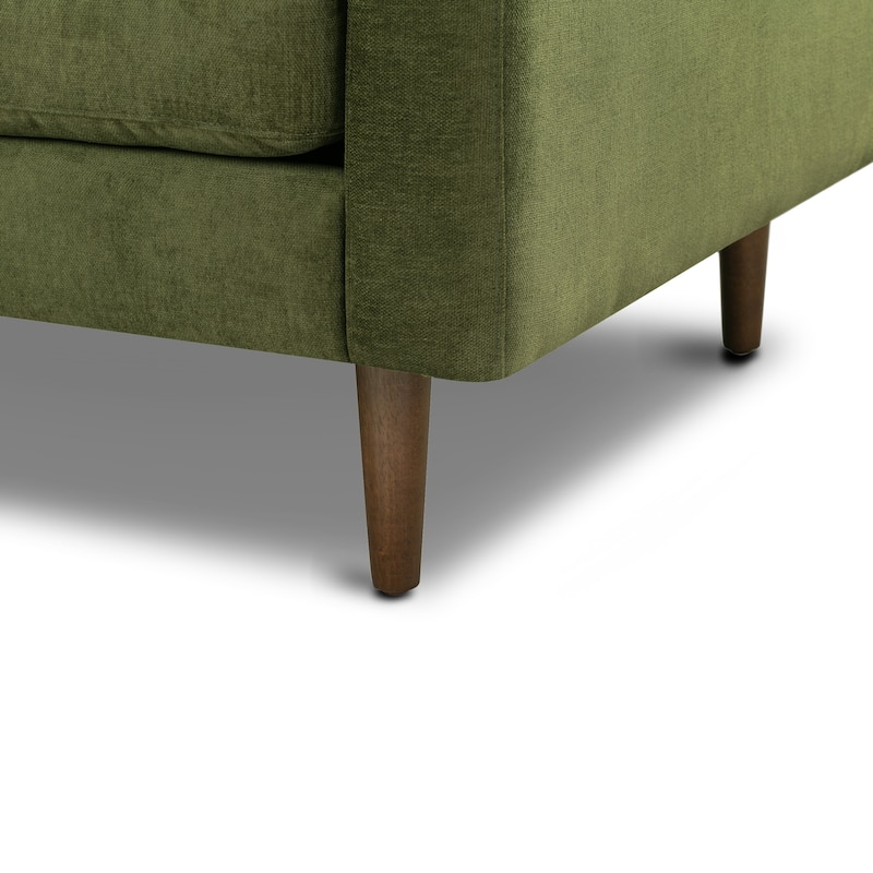 Poly and Bark Napa Fabric Left Sectional Sofa