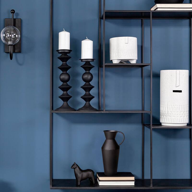 Emily II Black Metal Decorative Jug