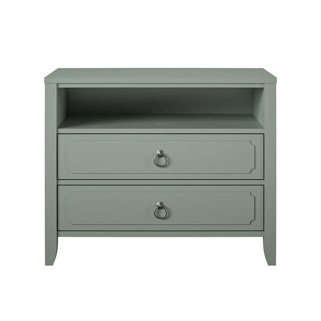 The Novogratz Her Majesty 2 Drawer Nightstand