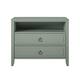 The Novogratz Her Majesty 2 Drawer Nightstand