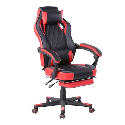 Porch & Den Ergonomic Faux Leather Racing Style Gaming Chair