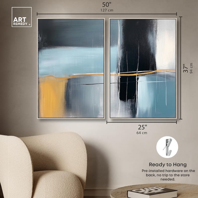 Still Cadence Canvas Set of 2 by Art Remedy