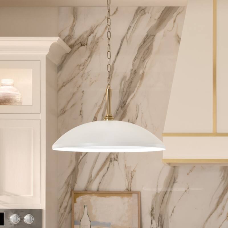 Delarosa 20.25 in. 1-Light Oversized Pendant Light