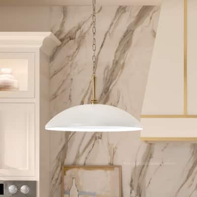 Delarosa 20.25 in. 1-Light Oversized Pendant Light
