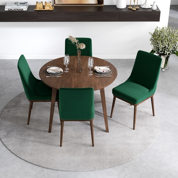 Walnut dining table and 4 chairs 2025