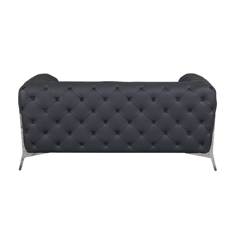 Top Grain 100% Italian Leather Loveseat
