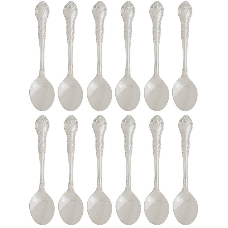 Fino Demi Spoon Set, Traditional Design, Stainless Steel, Made in Japan, Set of 12