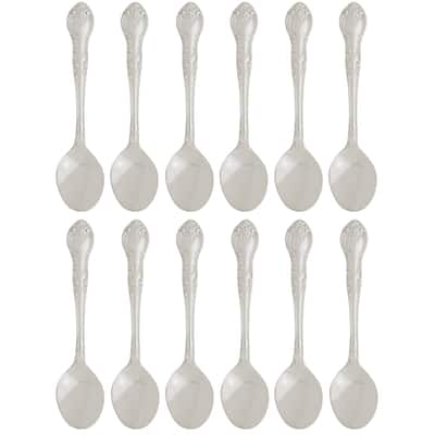 Fino Demi Spoon Set, Traditional Design, Stainless Steel, Made in Japan, Set of 12