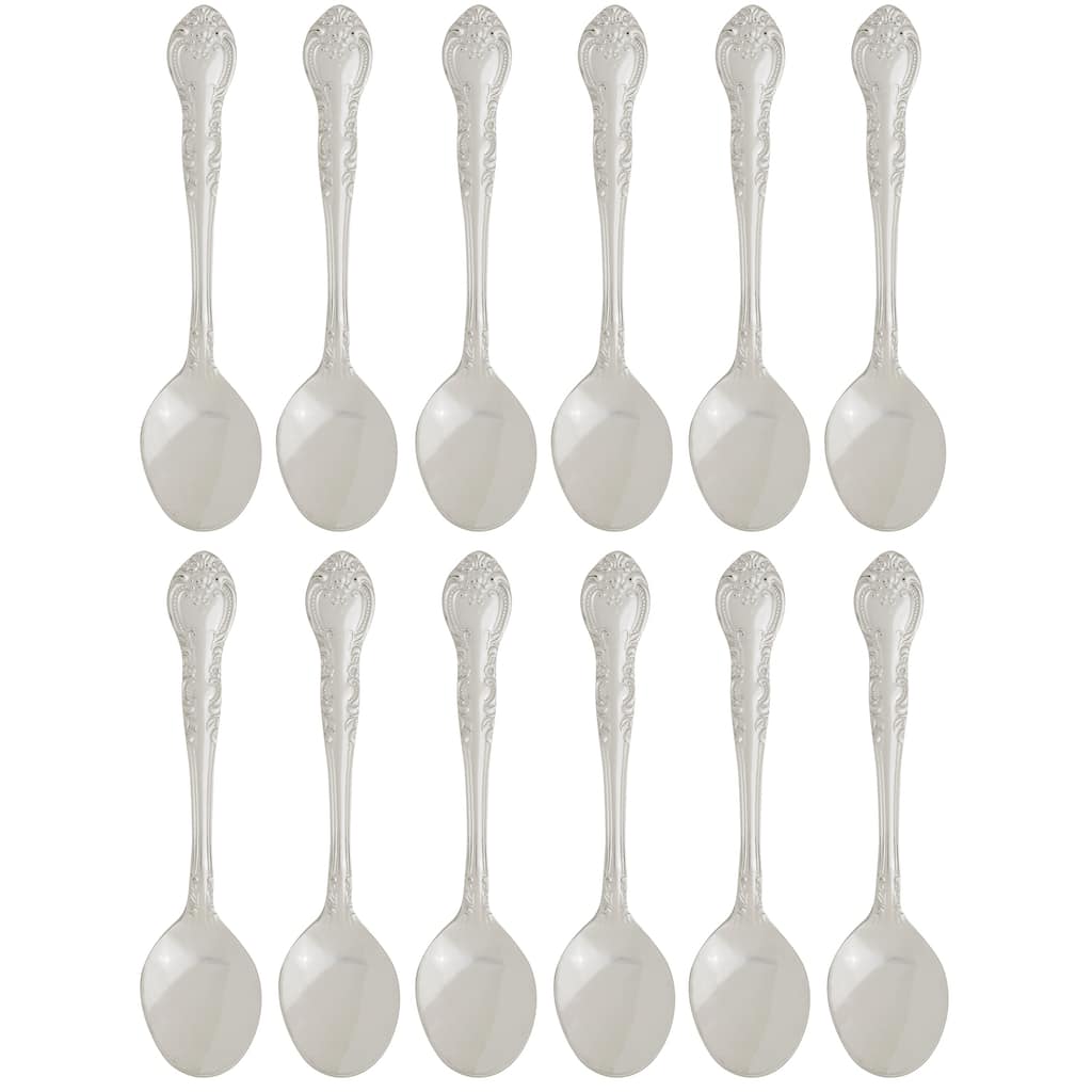 Fino Demi Spoon Set, Traditional Design, Stainless Steel, Made in Japan, Set of 12