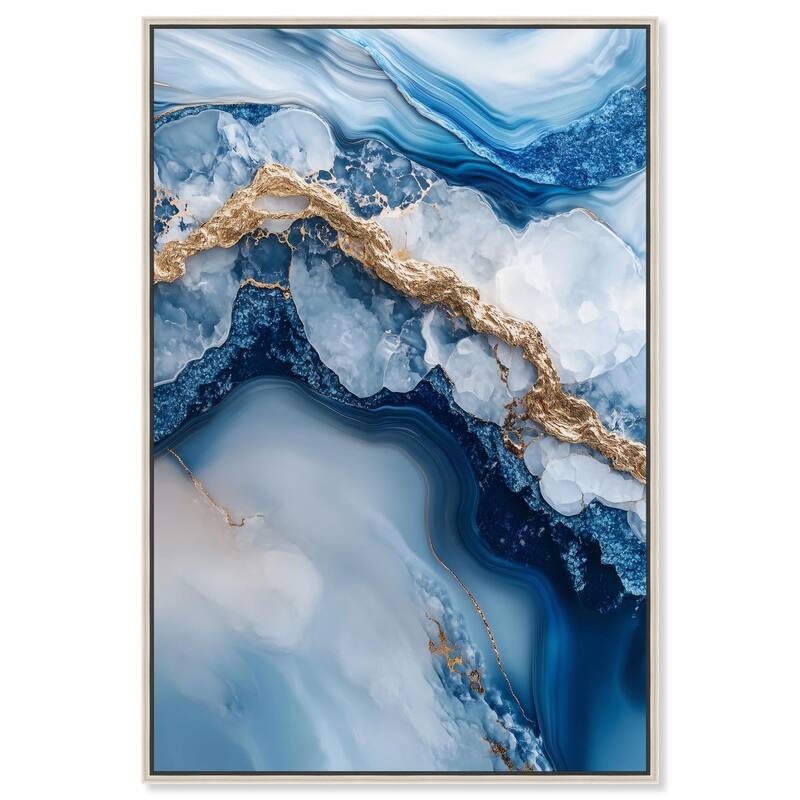 Molten Topaz II Canvas by Art Remedy - Silver - 36" x 54"