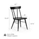 Plank and Beam Solid Wood Windsor Dining Chair - Set of 2