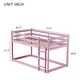 preview thumbnail 31 of 95, Low Loft Bed with Ladder, Solid Rubber Wooden Bed Frame for Multi Children, Floor Bed - Available with or without Slats