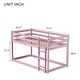 preview thumbnail 9 of 23, Solid Rubber Wooden Twin over Twin Loft Bed with Ladder