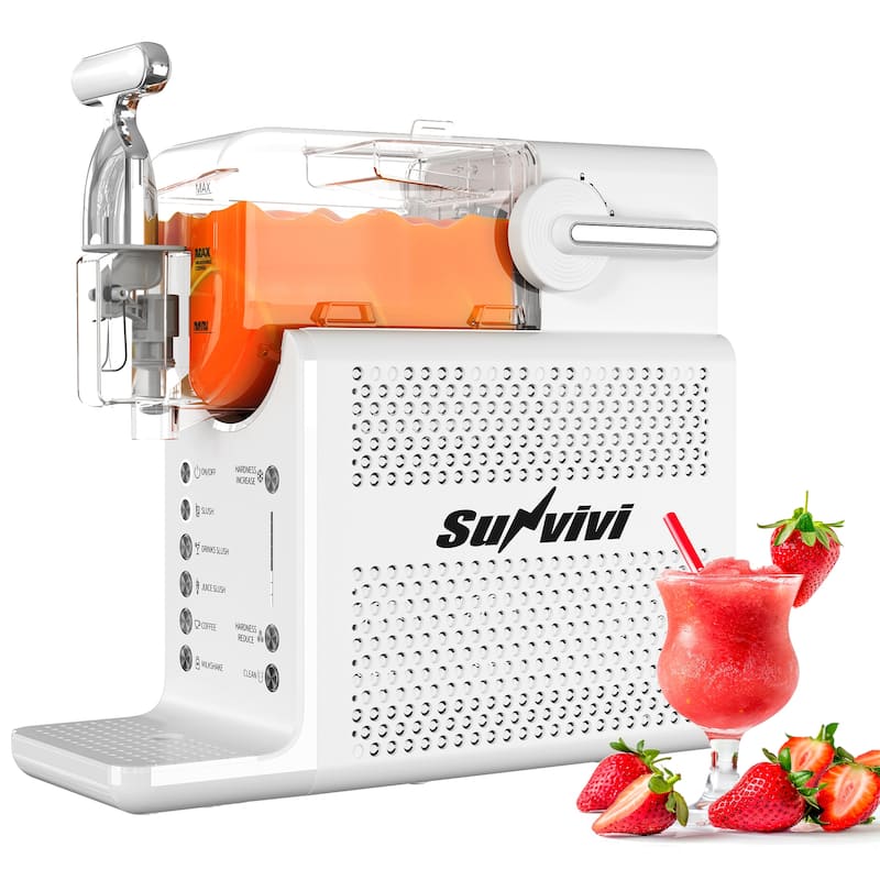 Single-Tank Slushie Maker with Rapid Chill, Self-Cleaning, 5 Drink Modes