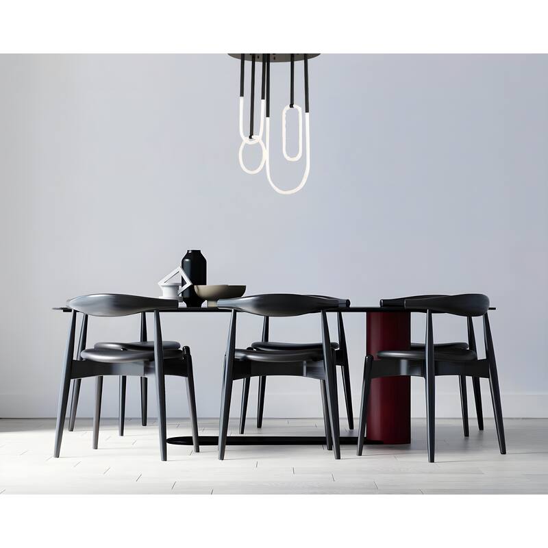 4-Light Integrated LED Contemporary Multi-Ring Space-Inspired Metal Chandelier