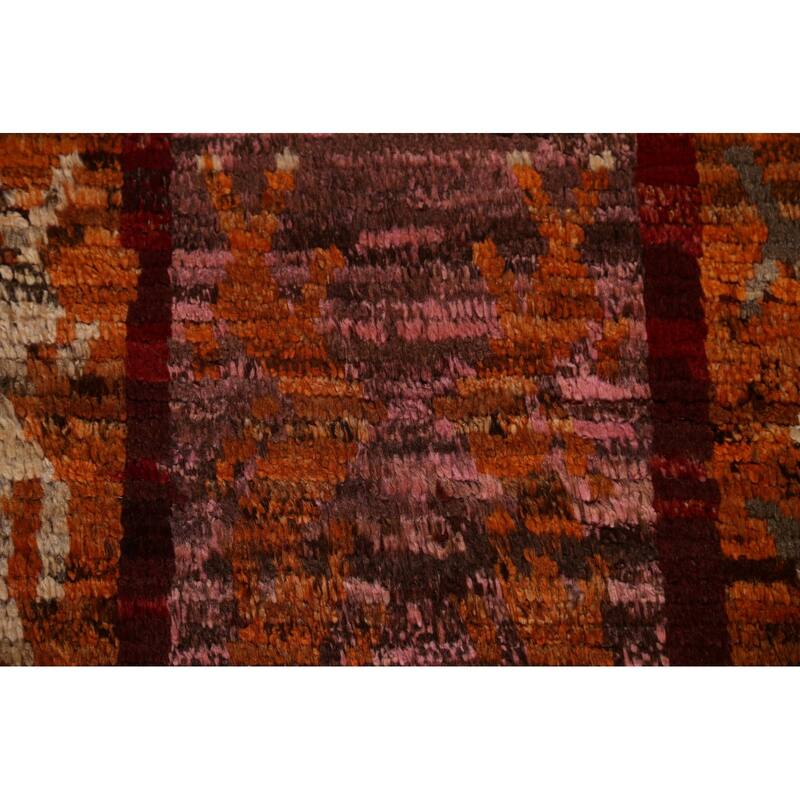 Tribal Geometric Moroccan Oriental Area Rug Hand-knotted Wool Carpet - 6'9" x 10'0"