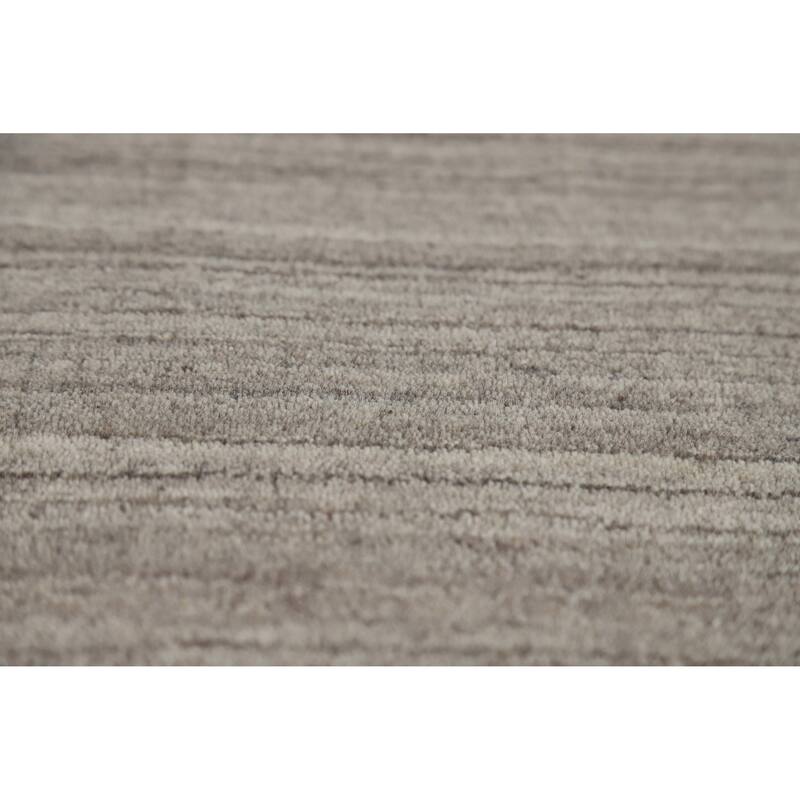 Hand Knotted Oriental 100% Wool Carpet Tribal Tribal Greys & Charcoal Gabbeh Area Rug - 9' 10'' X 7' 10''
