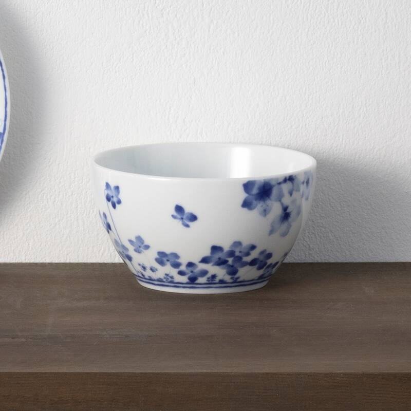 Bloomington Road Blue Set of 4 Mini Bowls, 4-1/4", 10 oz.