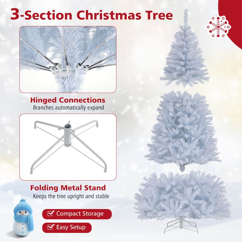 Costway 6/7 FT Artificial Christmas Tree with 1000/1346 Branch Tips - See Details