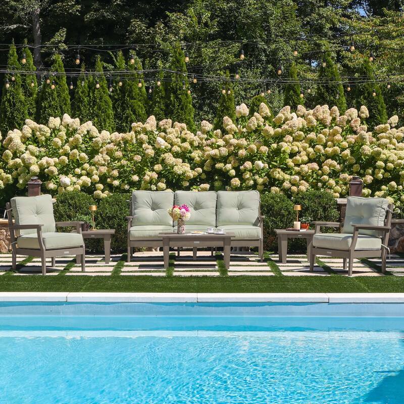 HIGHWOOD Lehigh 6-Piece Couch and Chair Deep Seating Set