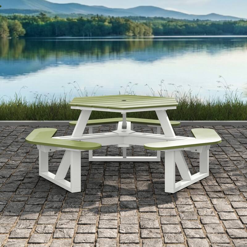 Shoreline Hexagon Picnic Table