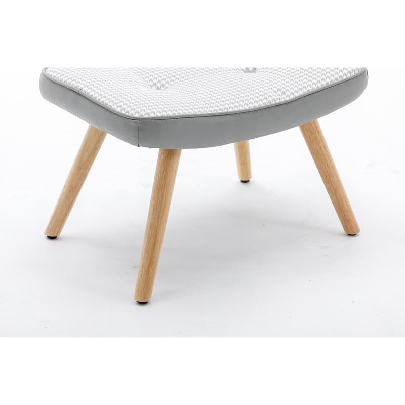 Wooden Step ottoman,Wooden Step Stool for Adults,Square Cushion Foot Stool,Small Stool with Non-Slip Pad,Wood Stool Suitable