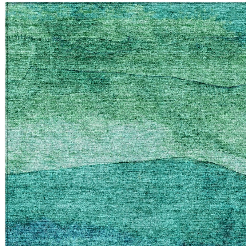 HomeRoots Abstract Modern Rectangle Outdoor Rug