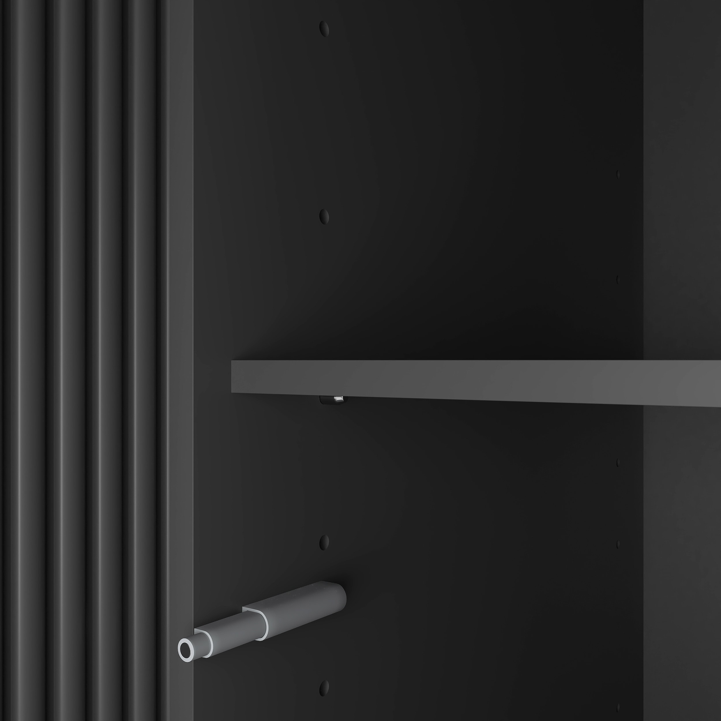 4 Doors Wardrobe Closet with Mirror