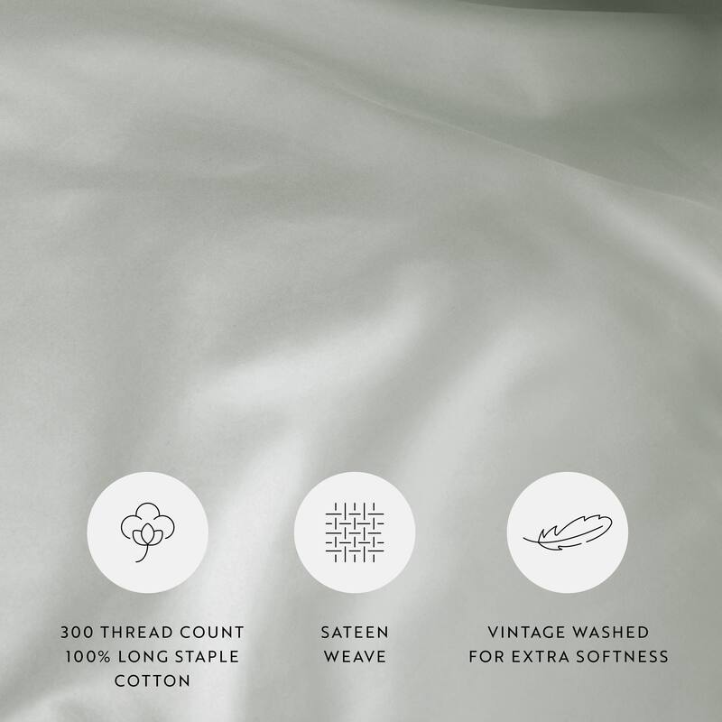 Solid Cotton Duvet Cover Set