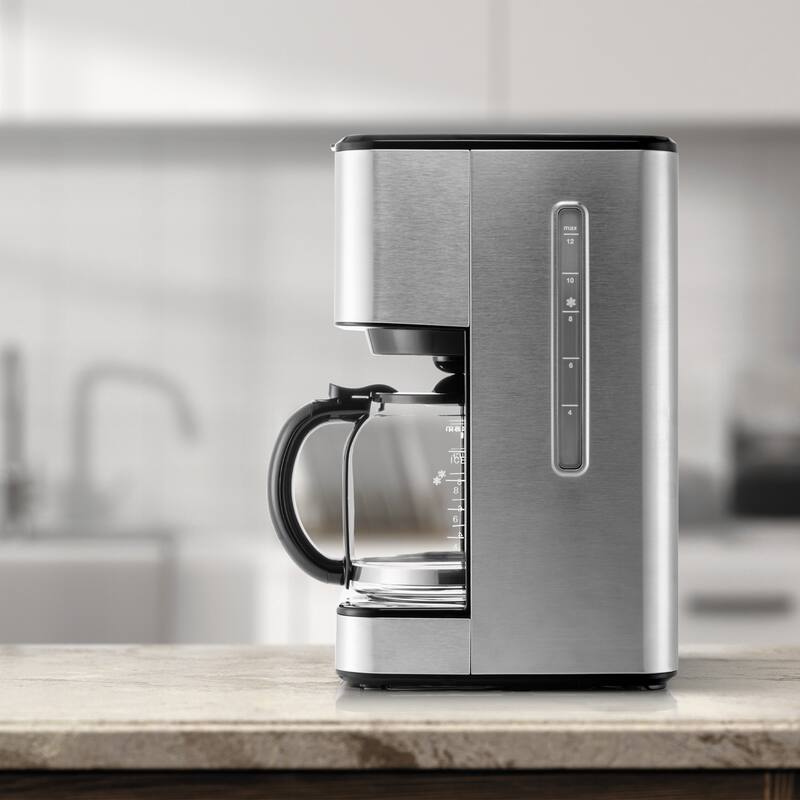 Melitta Aroma Tocco Plus 12-cup Hot and Iced Drip Coffee Maker with Glass Carafe and Touch Control Display