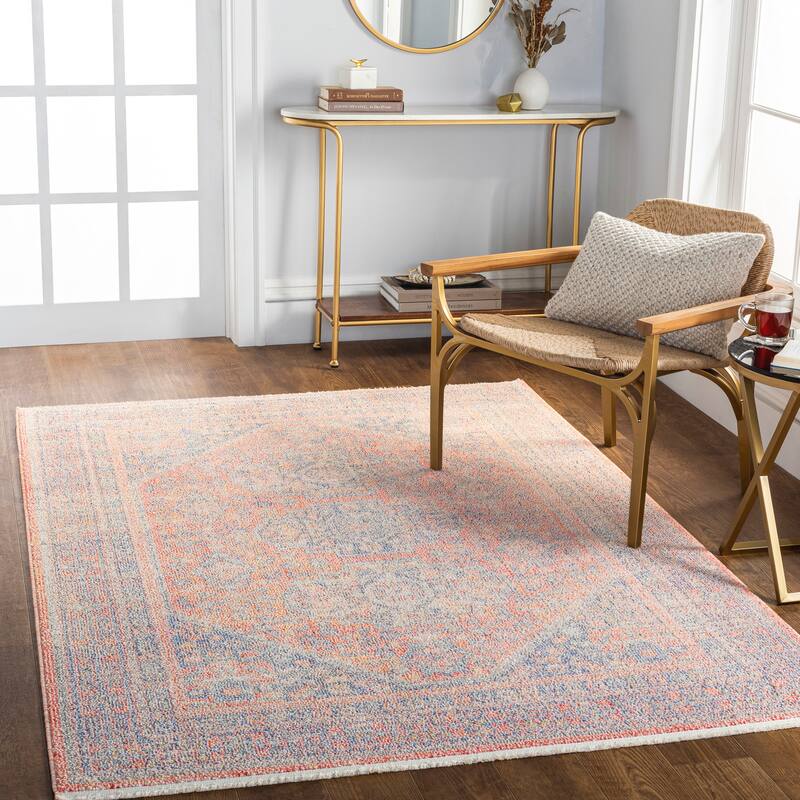 Livabliss Nirmala Traditional Area Rug - 5'3" x 7' - Orange