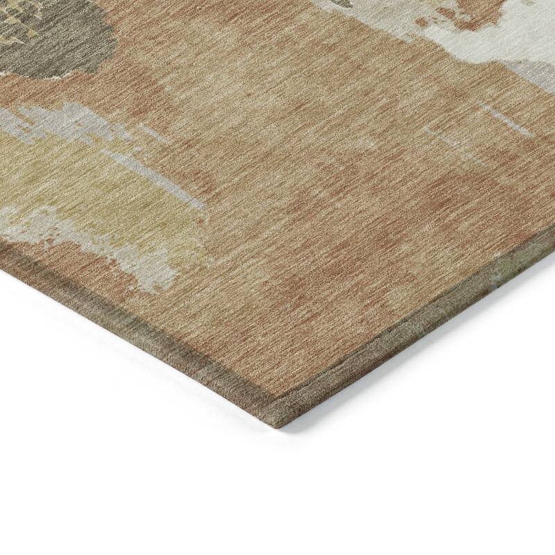 HomeRoots Abstract Transitional Rectangle Outdoor Rug