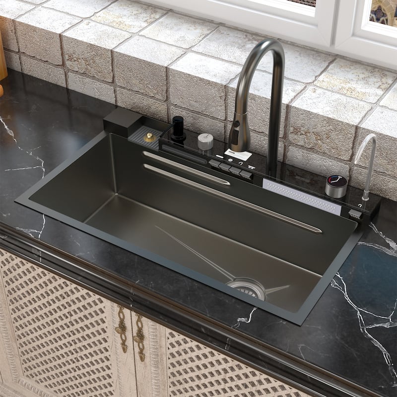 Multi-Functional PVD Nano Black Kitchen Sink for Modern Homes