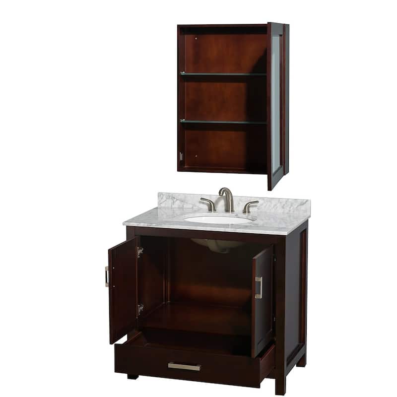Wyndham Collection WCS141436SUNOMED Sheffield 36" Free Standing Single