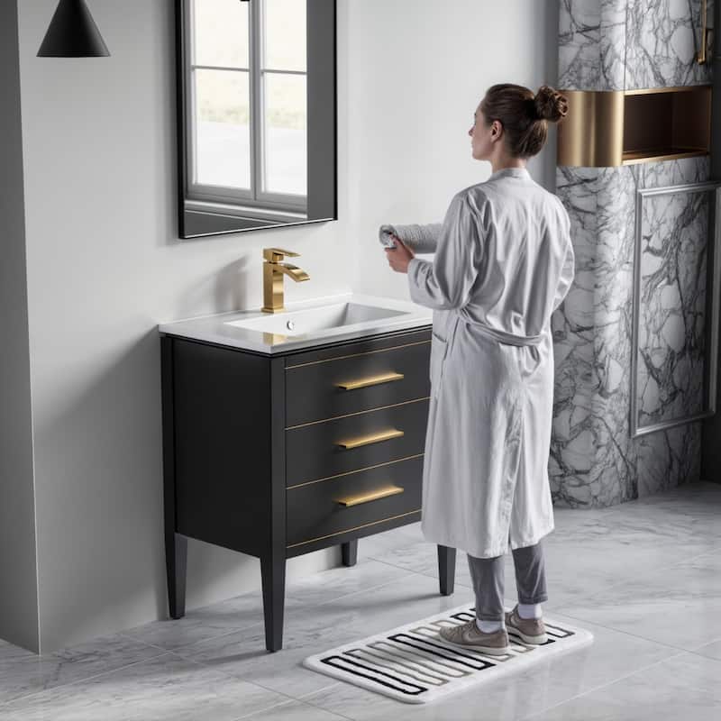 Ayer 30" Single Bathroom Vanity Set - 18D x 30W x 34H
